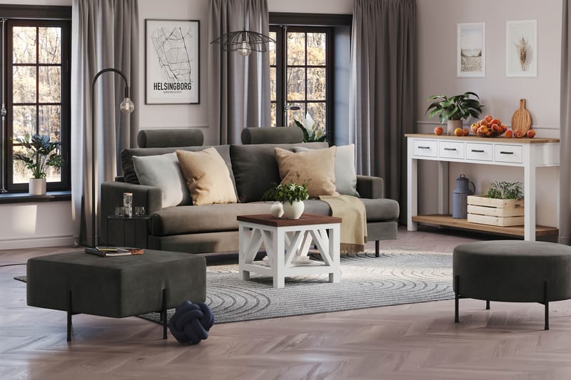 Menard Compact Nackkudde Soffa 51 cm - Mörkgrå - Möbler - Tillbehör & accessoarer - Sofftillbehör