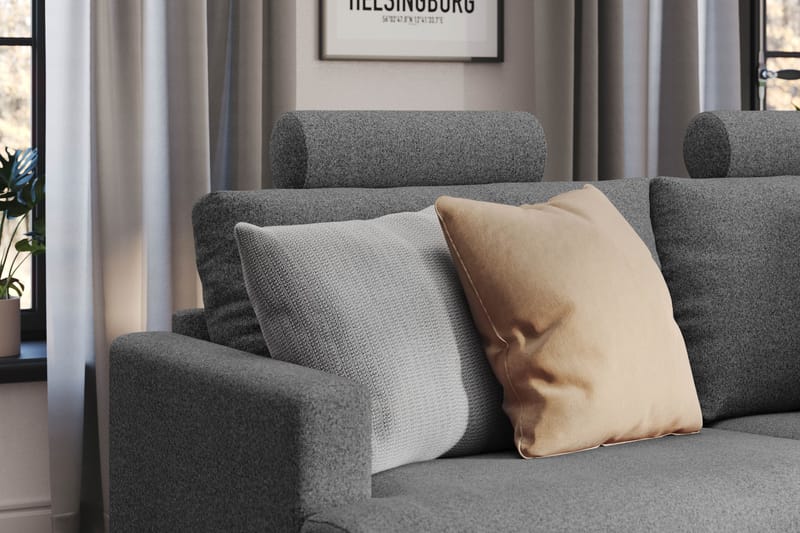 Menard Compact Nackkudde Soffa 51 cm - Mörkgrå - Möbler - Tillbehör & accessoarer - Sofftillbehör