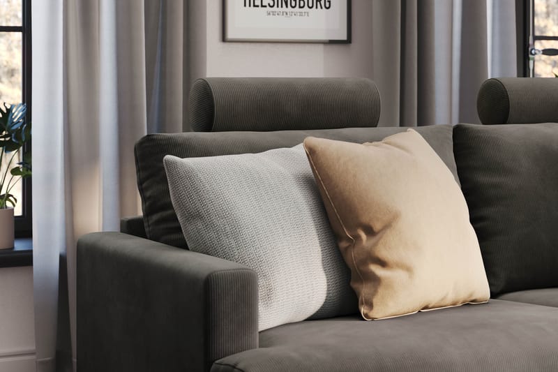 Menard Compact Nackkudde Soffa 51 cm - Mörkgrå - Möbler - Tillbehör & accessoarer - Sofftillbehör