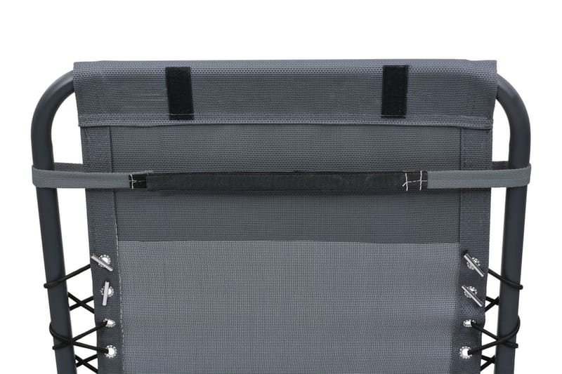 Nackstöd till Solstol grå 40x7,5x15 cm textilene - Grå - Utemöbler - Loungemöbler