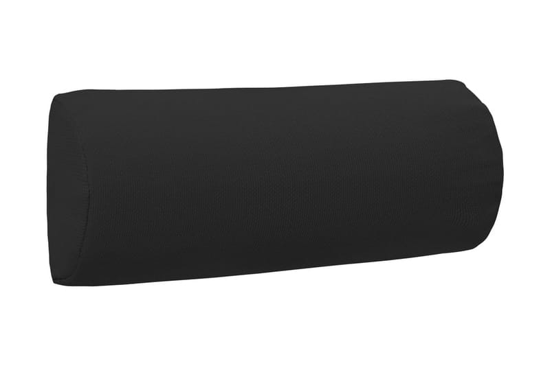 Nackstöd till Solstol svart 40x7,5x15 cm textilene - Svart - Utemöbler - Loungemöbler