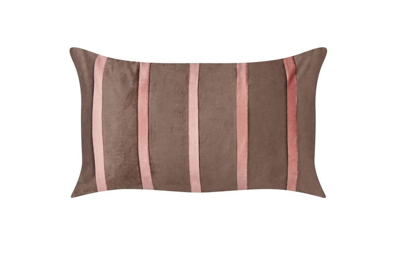 Prydnadskuddar Crodyline set om 2 Brun/Rosa - Brun/Rosa - Textilier & mattor - Kuddar & plädar - Prydnadskuddar & kuddfodral