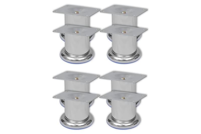 Soffben 8 st rund krom 60 mm - Silver - Möbler - Tillbehör & accessoarer - Sofftillbehör - Soffben