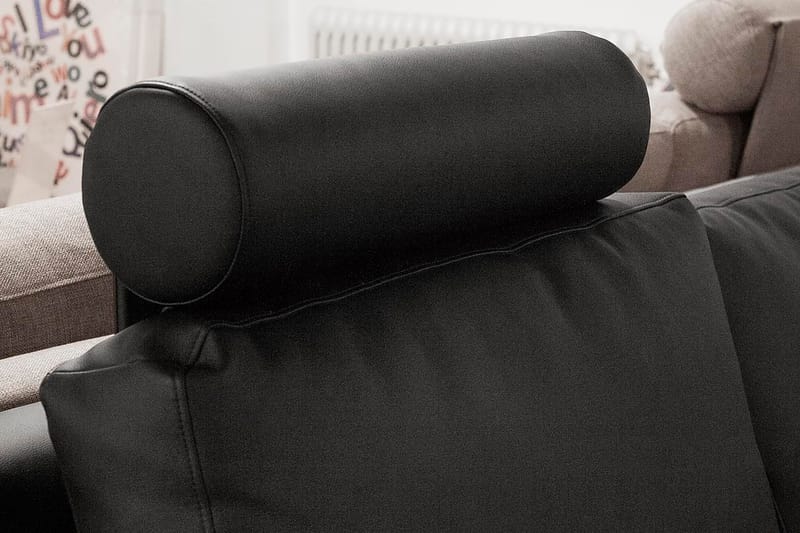 SULLIVAN Nackstöd PU Svart - Möbler - Tillbehör & accessoarer - Sofftillbehör