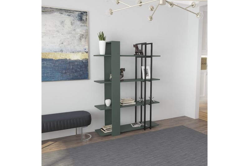Thyra Bokhylla 120 cm - Grön/Svart - Förvaring - Hyllor - Bokhylla