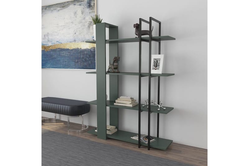 Thyra Bokhylla 120 cm - Grön/Svart - Förvaring - Hyllor - Bokhylla