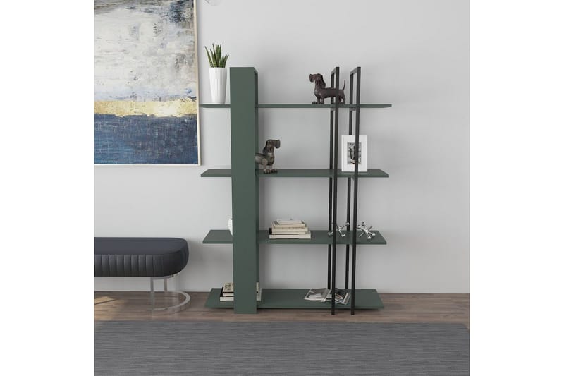Thyra Bokhylla 120 cm - Grön/Svart - Förvaring - Hyllor - Bokhylla
