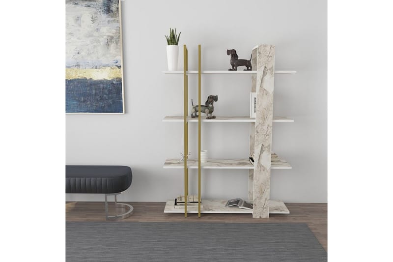 Thyra Bokhylla 120 cm - Guld - Förvaring - Hyllor - Bokhylla