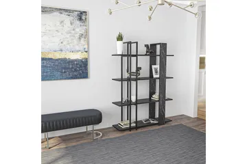 Thyra Bokhylla 120 cm - Svart/Vit - Förvaring - Hyllor - Bokhylla