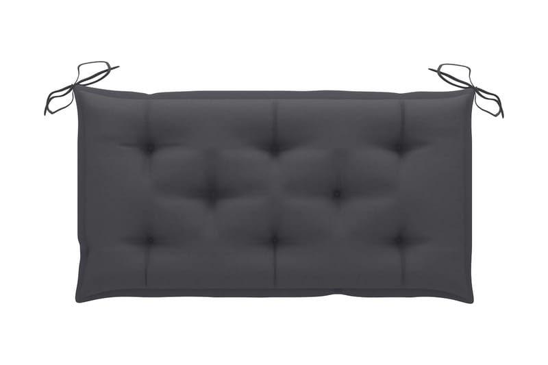 Bänkdyna för trädgården antracit 100x50x7 cm tyg - Grå - Möbler - Tillbehör & accessoarer - Tillbehör stolar