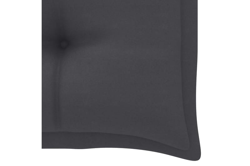 Bänkdyna för trädgården antracit 100x50x7 cm tyg - Grå - Möbler - Tillbehör & accessoarer - Tillbehör stolar