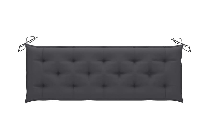 Bänkdyna för trädgården antracit 150x50x7 cm tyg - Grå - Möbler - Tillbehör & accessoarer - Tillbehör stolar