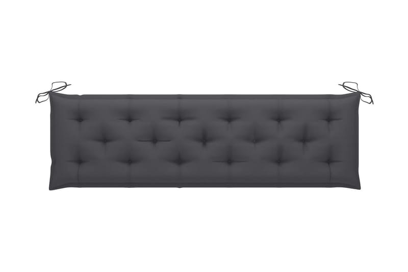 Bänkdyna för trädgården antracit 180x50x7 cm tyg - Grå - Möbler - Tillbehör & accessoarer - Tillbehör stolar