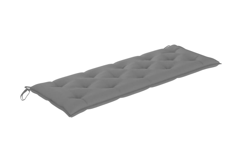 Bänkdyna för trädgården grå 150x50x7 cm tyg - Grå - Möbler - Tillbehör & accessoarer - Tillbehör stolar
