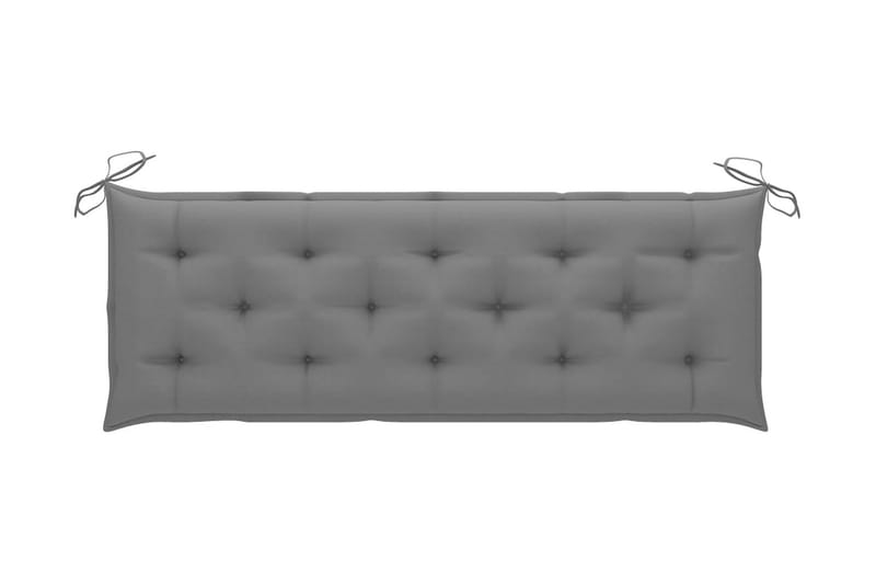 Bänkdyna för trädgården grå 150x50x7 cm tyg - Grå - Möbler - Tillbehör & accessoarer - Tillbehör stolar