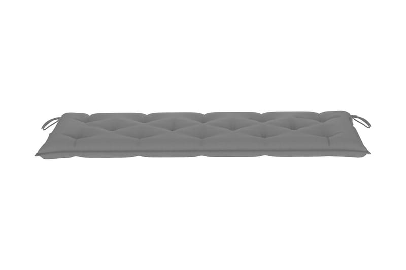 Bänkdyna för trädgården grå 150x50x7 cm tyg - Grå - Möbler - Tillbehör & accessoarer - Tillbehör stolar