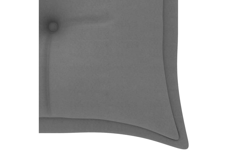Bänkdyna för trädgården grå 150x50x7 cm tyg - Grå - Möbler - Tillbehör & accessoarer - Tillbehör stolar