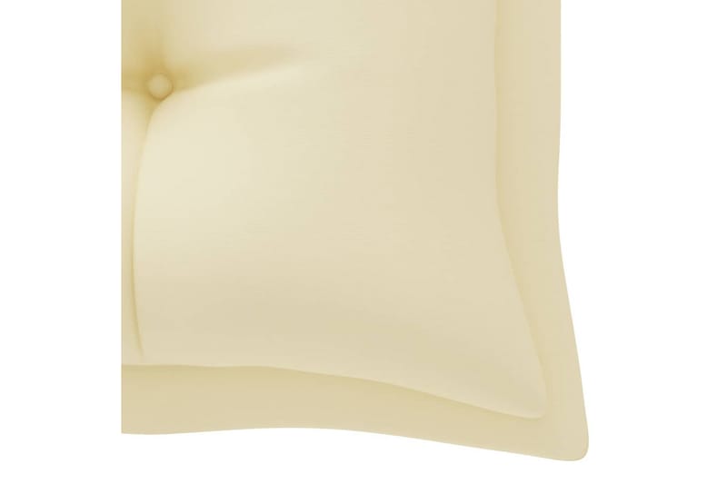 Bänkdyna för trädgården gräddvit 180x50x7 cm tyg - Vit - Möbler - Tillbehör & accessoarer - Tillbehör stolar