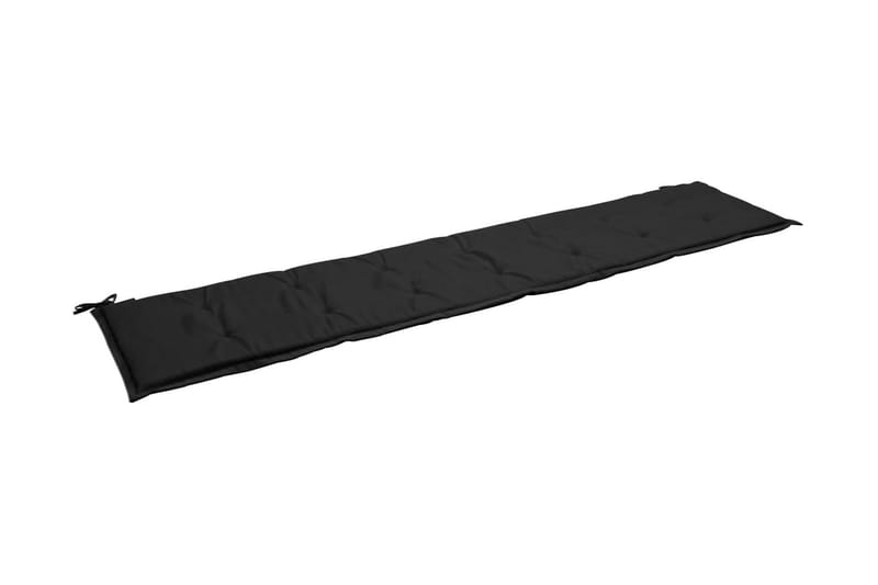 Dyna för trädgårdsbänk svart 200x50x3 cm - Svart - Möbler - Tillbehör & accessoarer - Tillbehör stolar