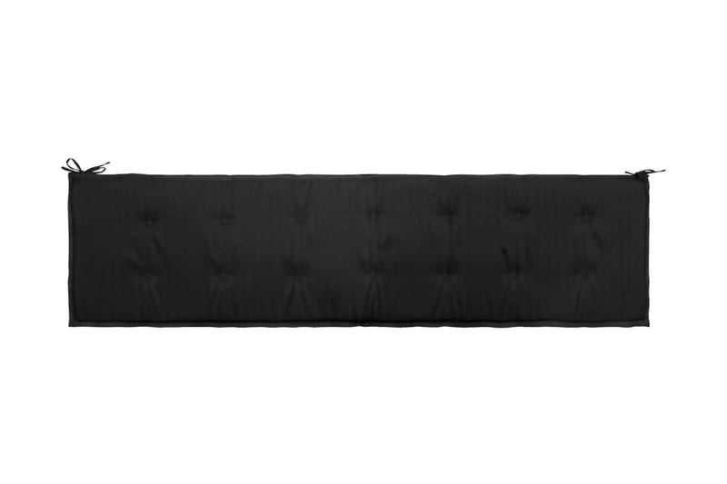 Dyna för trädgårdsbänk svart 200x50x3 cm - Svart - Möbler - Tillbehör & accessoarer - Tillbehör stolar