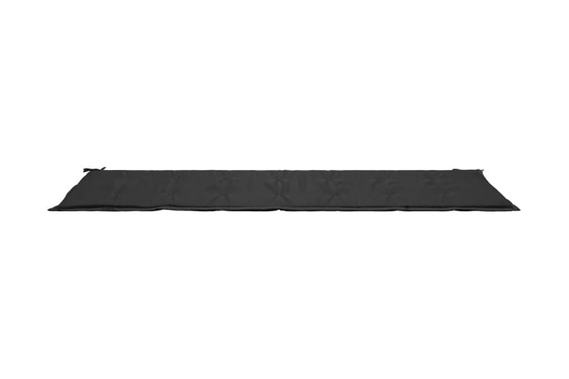 Dyna för trädgårdsbänk svart 200x50x3 cm - Svart - Möbler - Tillbehör & accessoarer - Tillbehör stolar