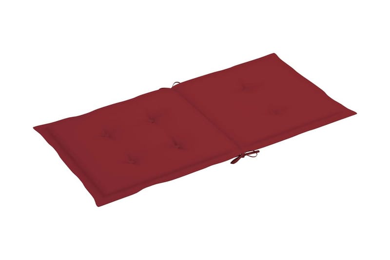 Dynor för trädgårdsstolar 2 st vinröd 100x50x4 cm - Röd - Utemöbler - Dynor - Positionsdynor