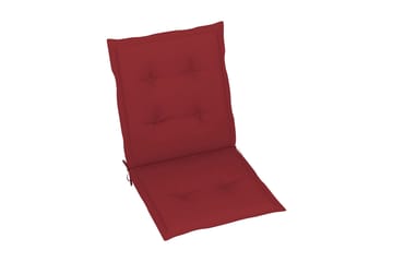 Dynor för trädgårdsstolar 4 st vinröd 100x50x4 cm
