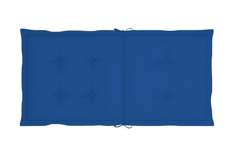 Dynor för trädgårdsstolar 6 st kungsblå 100x50x4 cm - Blå - Ryggdynor & sittdynor utemöbler