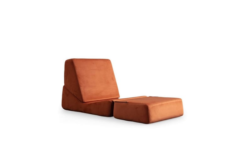 1-sits bäddsoffa Dorielton Bäddbar Apelsin - Apelsin - Möbler - Vardagsrum - Bäddsoffor