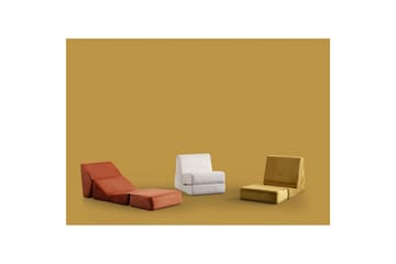 1-sits bäddsoffa Dorielton Bäddbar Senapsgul - Senapsgul - Möbler - Vardagsrum - Bäddsoffor