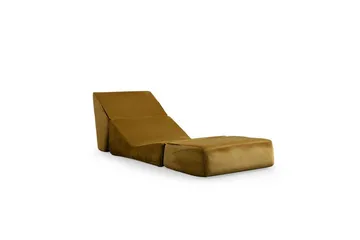 1-sits bäddsoffa Dorielton Bäddbar Senapsgul - Senapsgul - Möbler - Vardagsrum - Bäddsoffor