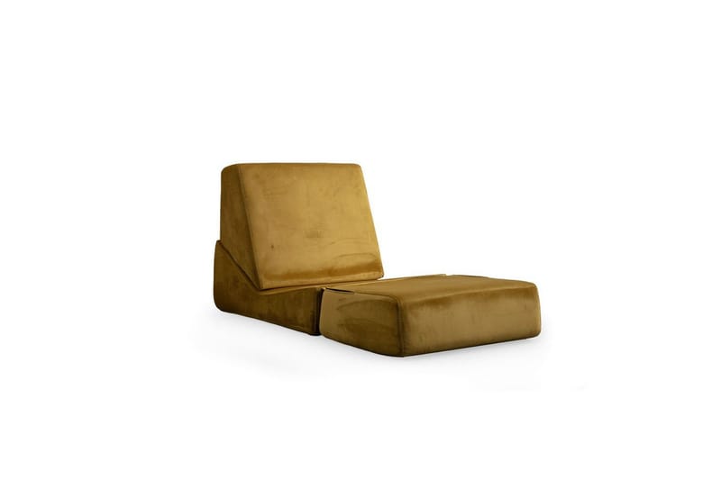 1-sits bäddsoffa Dorielton Bäddbar Senapsgul - Senapsgul - Möbler - Vardagsrum - Bäddsoffor