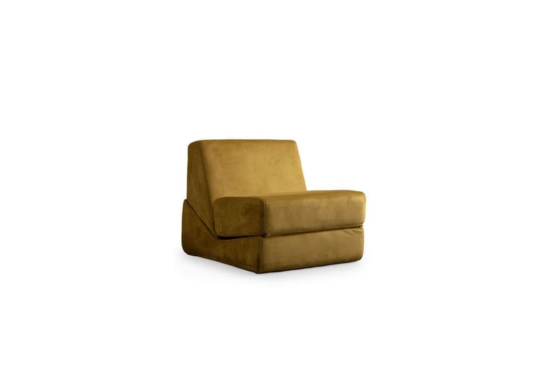 1-sits bäddsoffa Dorielton Bäddbar Senapsgul - Senapsgul - Möbler - Vardagsrum - Bäddsoffor