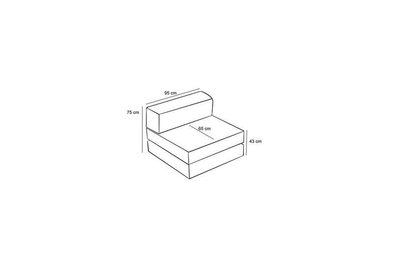 1-sits soffa Selorbury Vila Brun - Brun - Möbler - Vardagsrum - Bäddsoffor