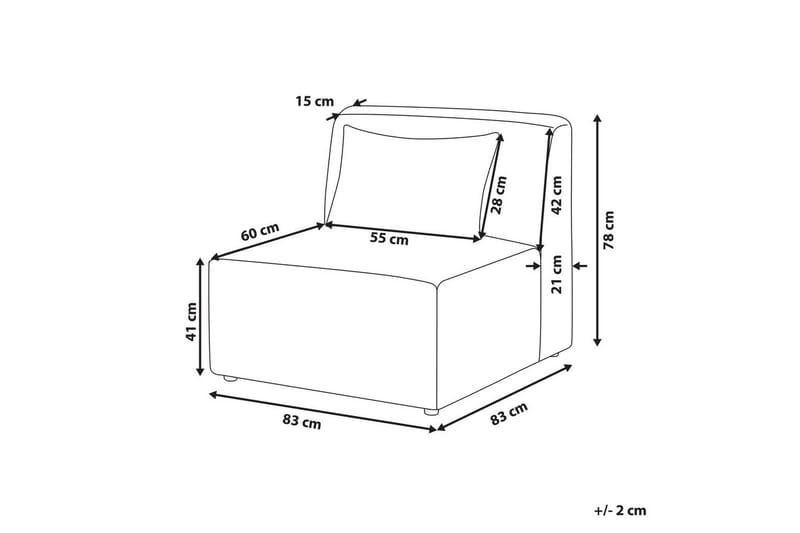 1-sitssektion Lemvig Grön - Grön - Möbler - Vardagsrum - Soffor - Modulsoffor - Mittmodul