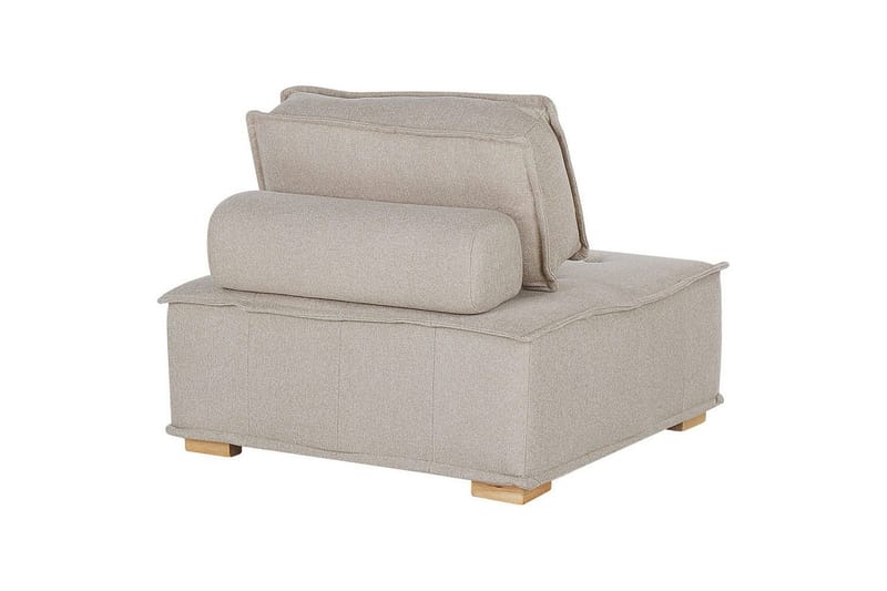 1-sitssoffa Tibro Beige, ljust trä - Beige, ljust trä - Möbler - Vardagsrum - Soffor - Modulsoffor - Mittmodul