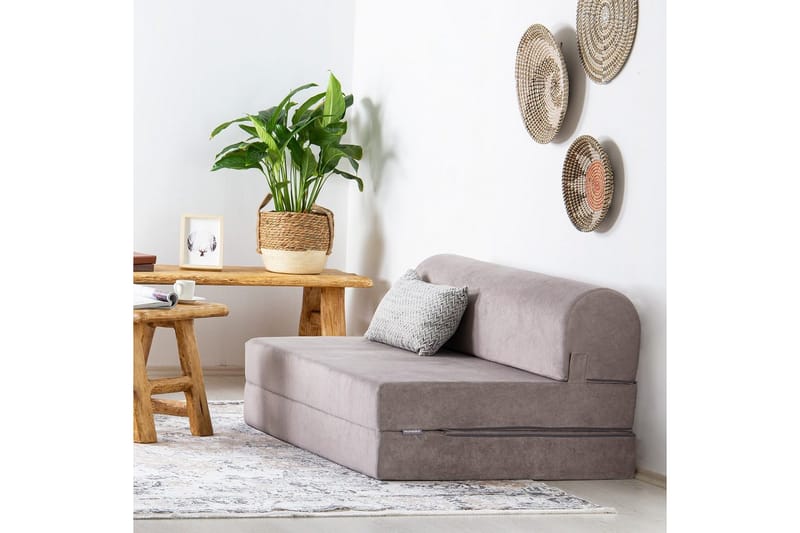2-sits bäddsoffa Magaria Ljusgrå - Ljusgrå - Möbler - Vardagsrum - Bäddsoffor