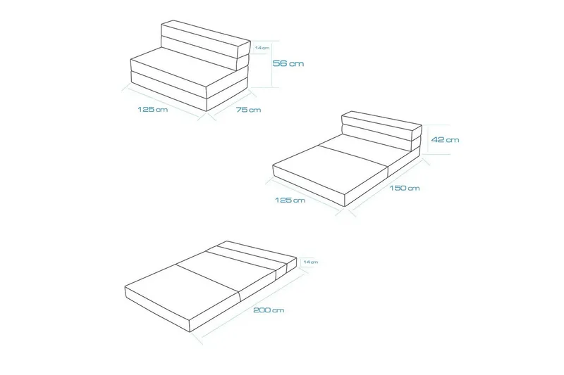 2-sits bäddsoffa Maroubridgelcrest Grå - Grå - Möbler - Vardagsrum - Bäddsoffor