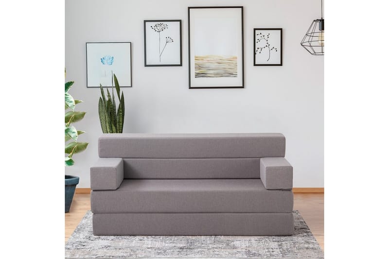 2-sits bäddsoffa Melisso Grå - Grafitgrå - Möbler - Vardagsrum - Bäddsoffor