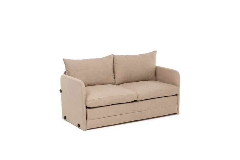 2-sits bäddsoffa Rubby (128 x 70 x 66 cm) Beige, Beige