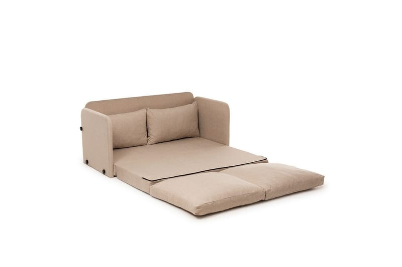 2-sits bäddsoffa Rubby (128 x 70 x 66 cm) Beige - Beige - Möbler - Vardagsrum - Bäddsoffor