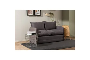 2-sits bäddsoffa Rubby (128 x 70 x 66 cm) Grå - Grå - Möbler - Vardagsrum - Bäddsoffor