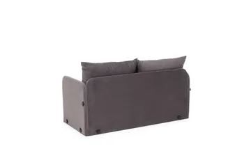 2-sits bäddsoffa Rubby (128 x 70 x 66 cm) Grå - Grå - Möbler - Vardagsrum - Bäddsoffor