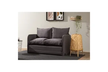 2-sits bäddsoffa Rubby (128 x 70 x 66 cm) Grå - Grå - Möbler - Vardagsrum - Bäddsoffor