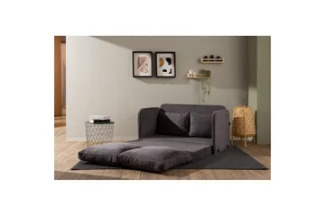2-sits bäddsoffa Rubby (128 x 70 x 66 cm) Grå - Grå - Möbler - Vardagsrum - Bäddsoffor