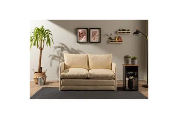 2-sits bäddsoffa Rubby (128 x 70 x 66 cm) Grädde - Grädde - Möbler - Vardagsrum - Bäddsoffor