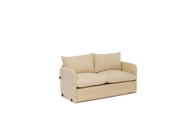 2-sits bäddsoffa Rubby (128 x 70 x 66 cm) Grädde - Grädde - Möbler - Vardagsrum - Bäddsoffor