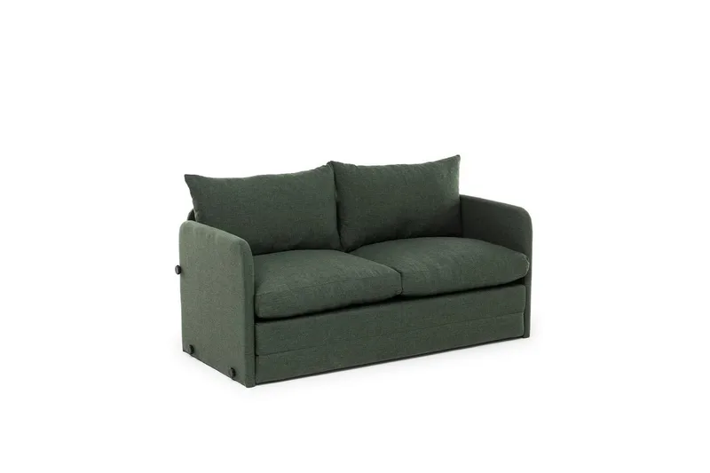 2-sits bäddsoffa Rubby (128 x 70 x 66 cm) Grön - Grön - Möbler - Vardagsrum - Bäddsoffor