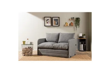 2-sits bäddsoffa Rubby (128 x 70 x 66 cm) Ljusgrå - Ljusgrå - Möbler - Vardagsrum - Bäddsoffor