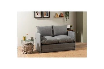 2-sits bäddsoffa Rubby (128 x 70 x 66 cm) Ljusgrå - Ljusgrå - Möbler - Vardagsrum - Bäddsoffor
